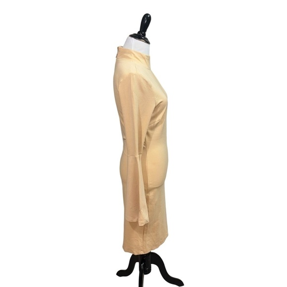 VENUS Women's M Medium Bodycon Mini Dress Flutter Sleeves Mock Neck Long Sleeves - Picture 4 of 9